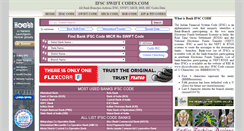 Desktop Screenshot of ifscswiftcodes.com