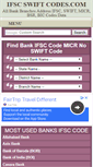 Mobile Screenshot of ifscswiftcodes.com