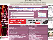 Tablet Screenshot of ifscswiftcodes.com